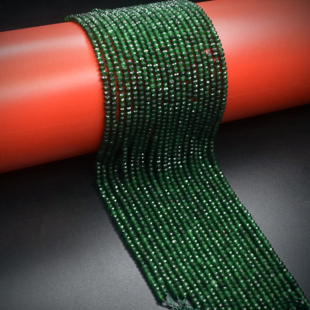 Emerald Onyx Beads - Green Gemstone Strands for Jewelry