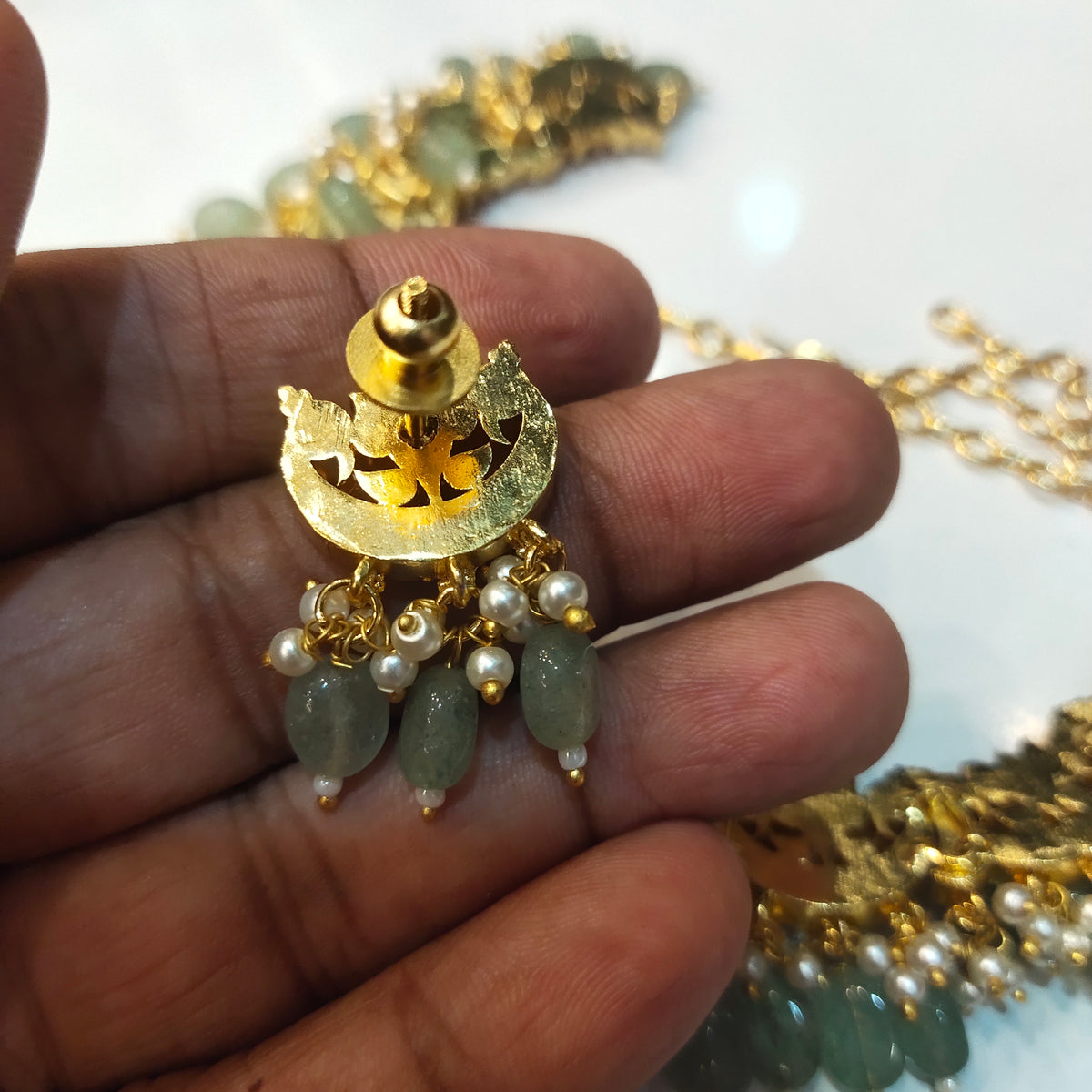 Asp Jadau Kundan Jalebi Necklace Set