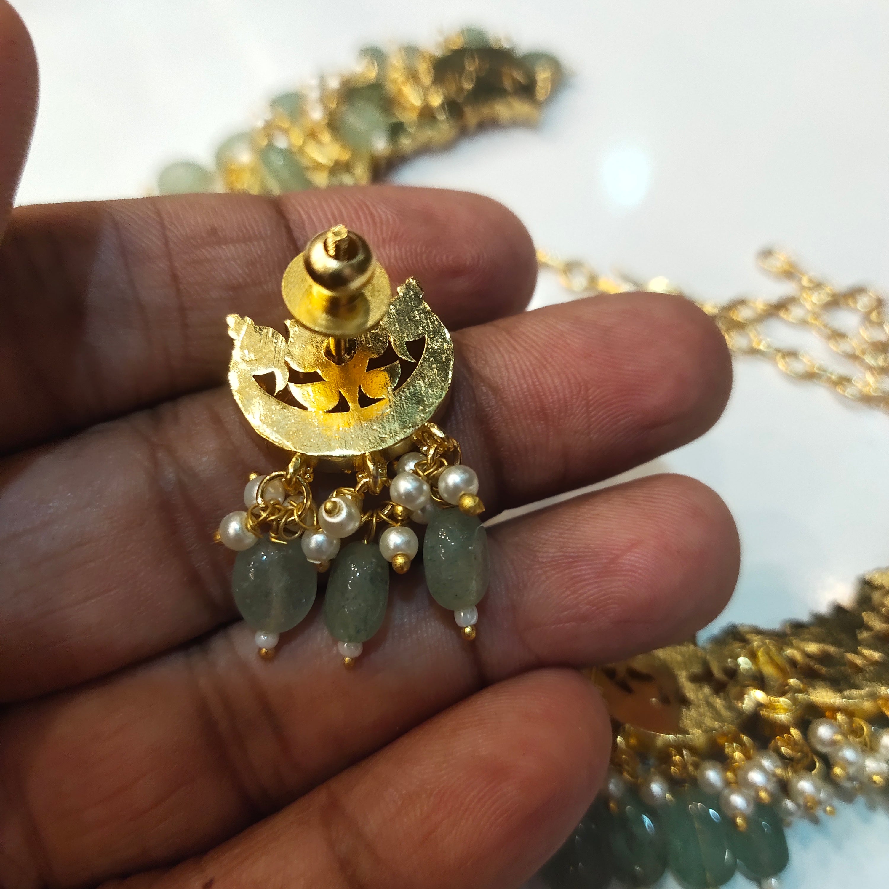 Asp Jadau Kundan Jalebi Necklace Set