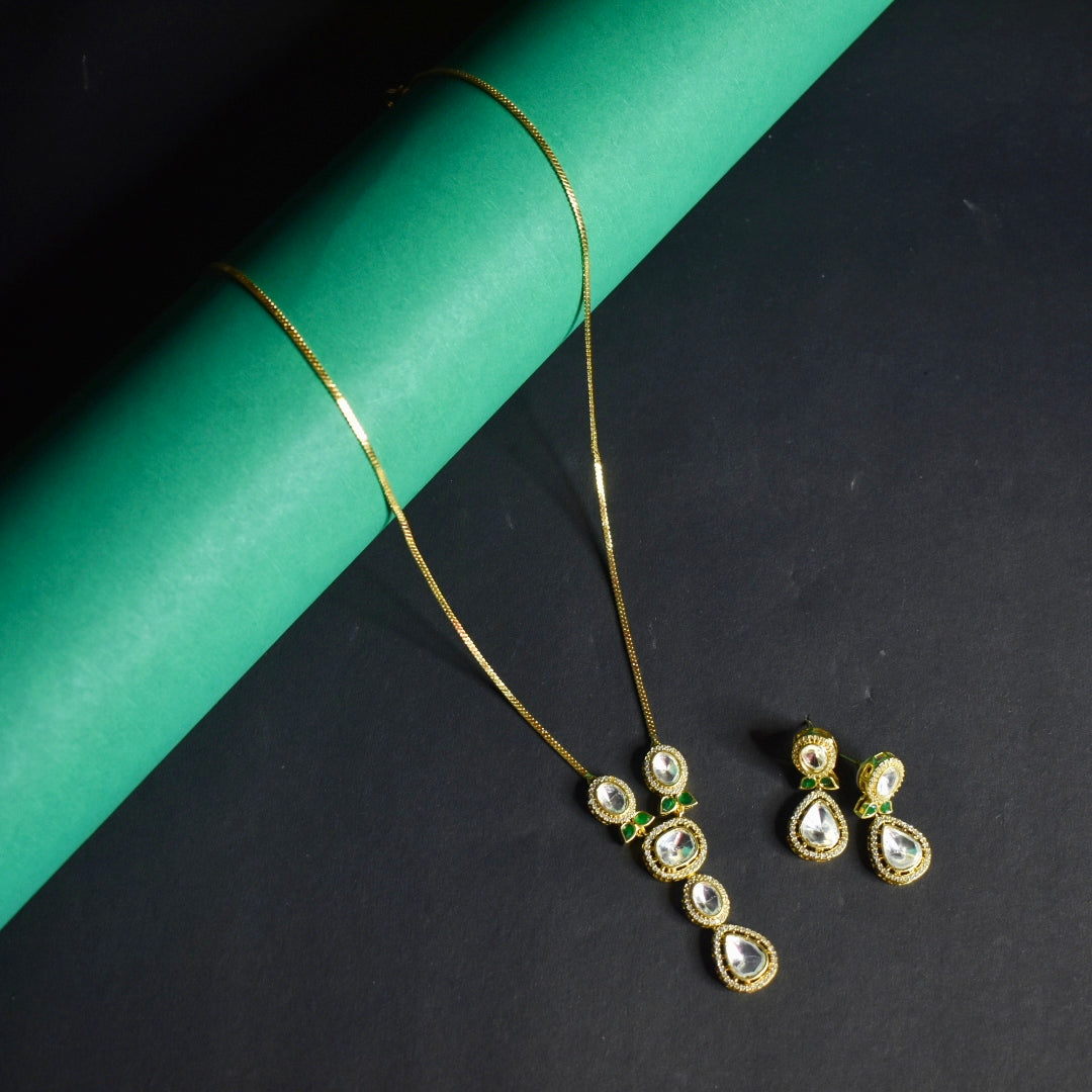 Gold Plated Kundan Necklace Set | Traditional Indian Bridal Jewelry by Asp