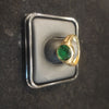 Green Emerald Stone Ring | 24K Gold Plated Panna Ring