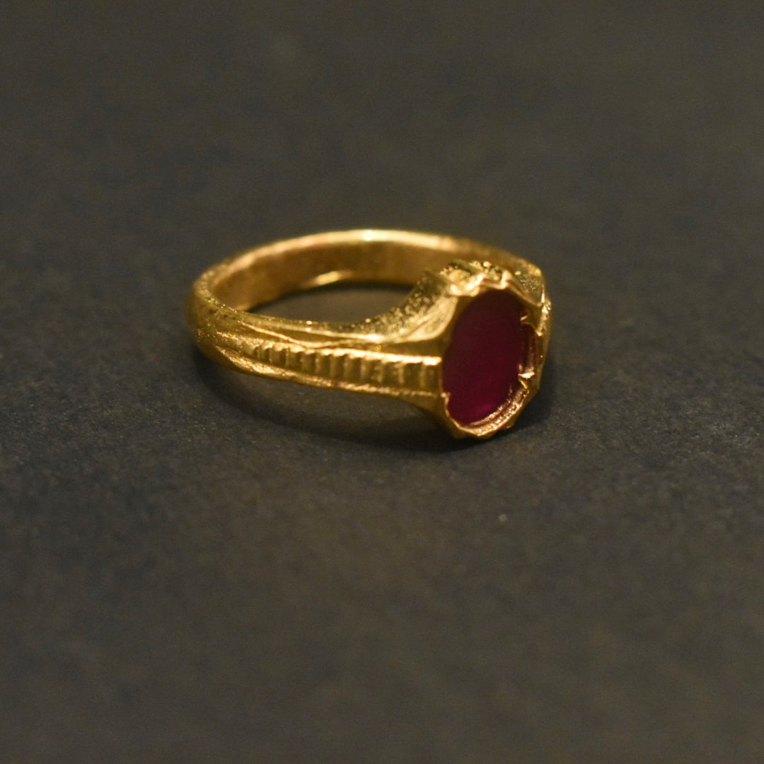 Ruby Panchloha Ring - Men's Anti-Tarnish