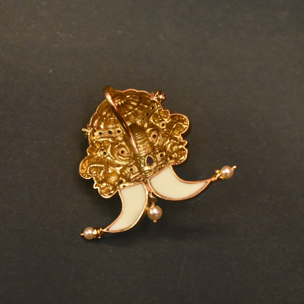 Antique Tirupati Balaji Tiger Nail Locket - Divine Men's Jewelry