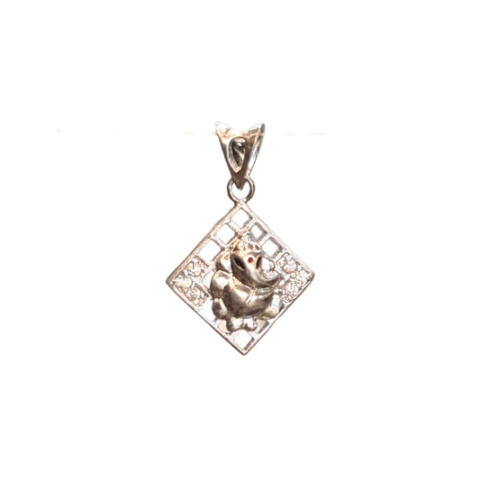 Shine Bright with Silver: Exquisite 92.5 Ganesh Pendant"