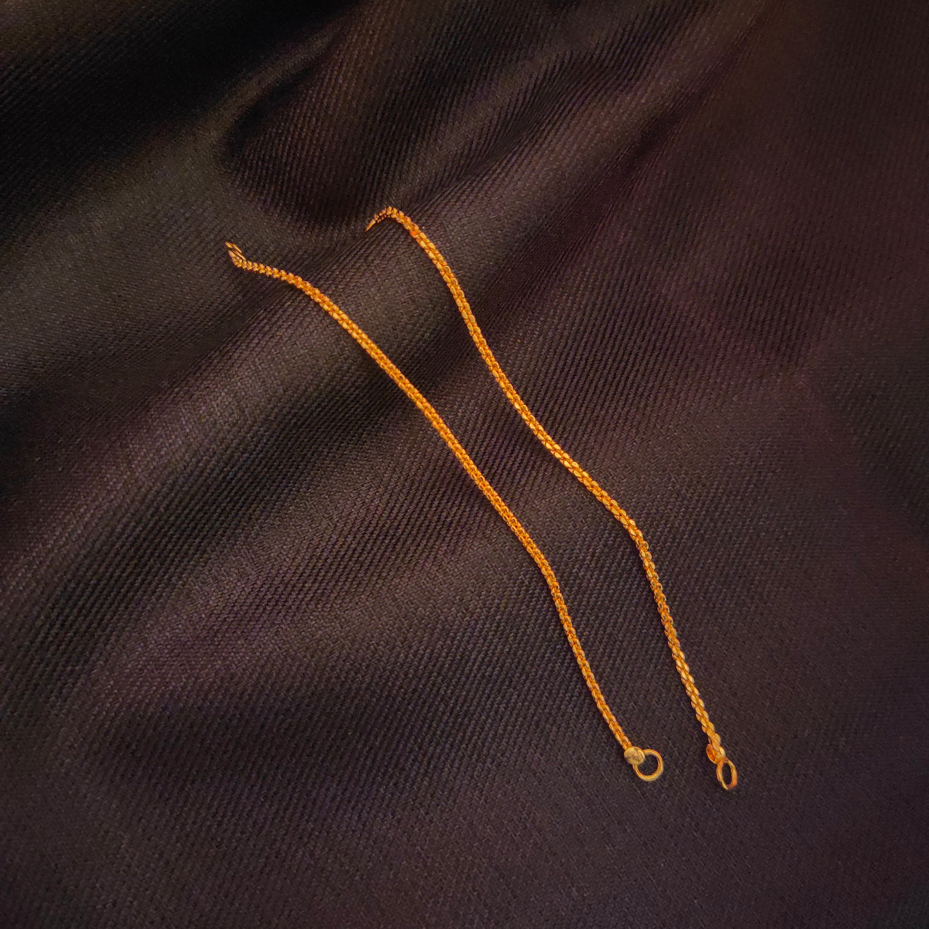 24K Gold Plated Matillu Ear Chains Set - Traditional Design