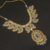 Pastel Green Kundan Mango Necklace - Traditional Indian Jewelry Set