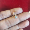 Crystal Marquise Flower Gold Plated 925 Silver Cartilage Stud