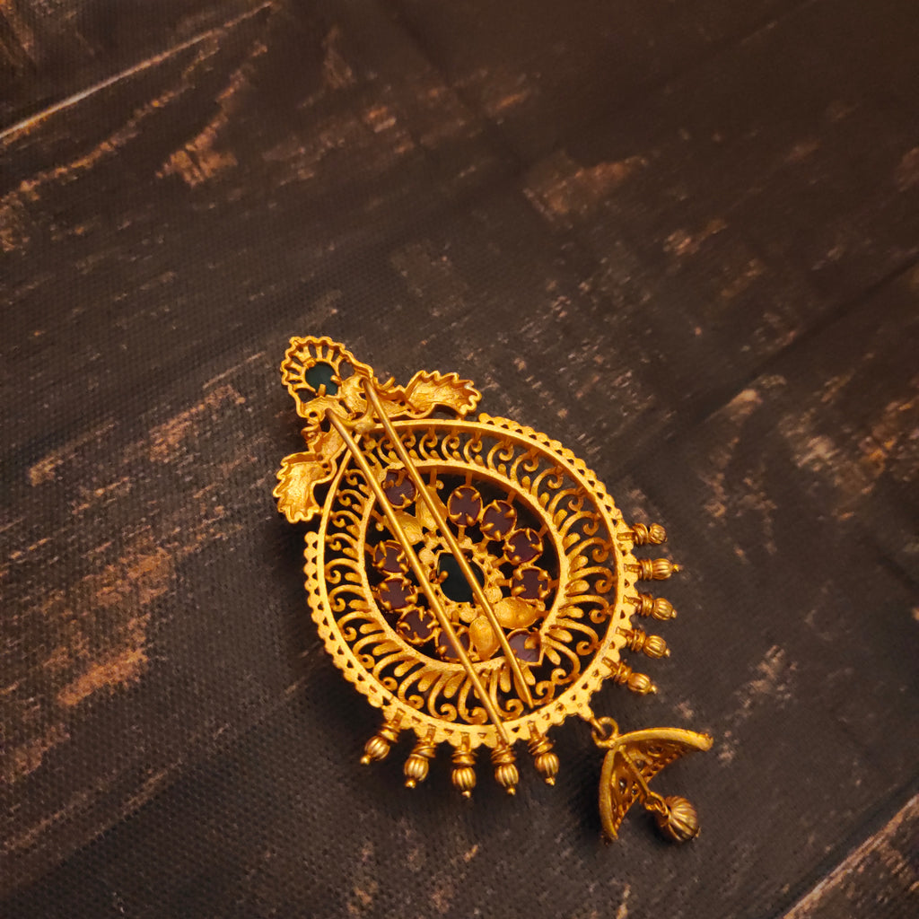 Matte Finish Juda Pin - Contemporary Hair Brooch