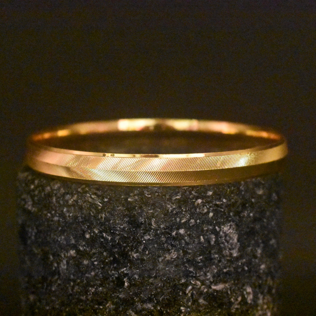 24K Gold Plated Punjabi Sikh Kada for Men - Anti Tarnish Daily Wear Bracelet