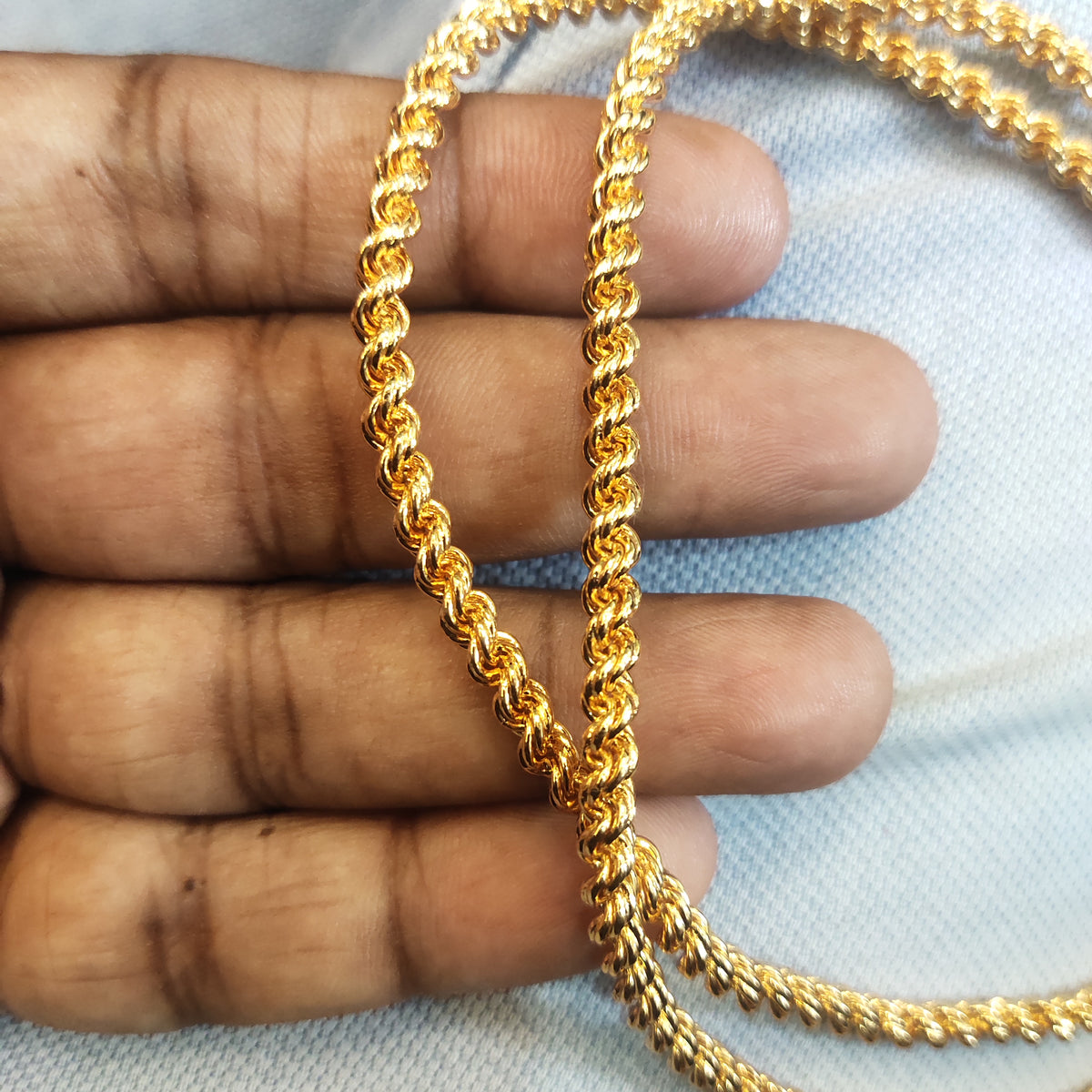 3mm Panchloha Chain - Anti-Tarnish Five Metal Unisex Necklace 736405887348