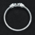 Silver Lion Face Kada Bracelet for Men - Traditional Punjabi Jewelry