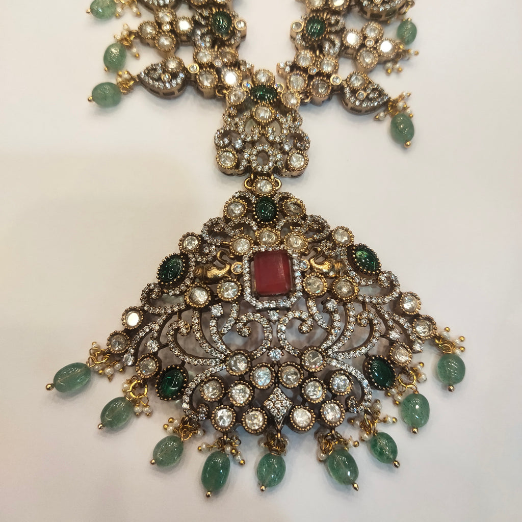 Asp Victorian Polki Necklace Set