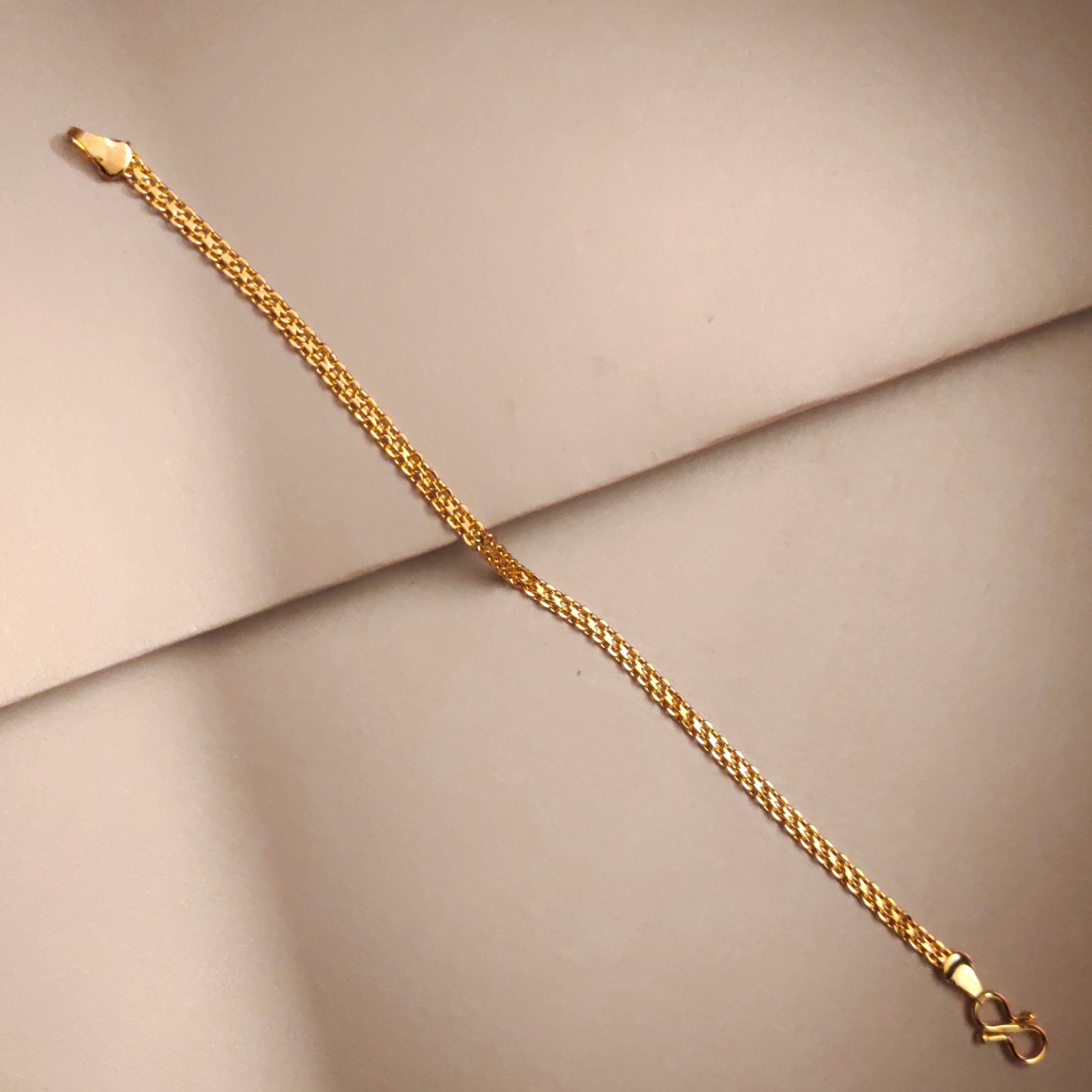 ASP Gold Plated Chain Bracelet for Men - Glamorous Gold Collection
