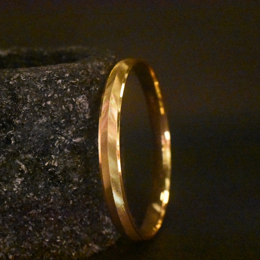 24K Gold Plated Punjabi Sikh Kada for Men - Anti Tarnish Daily Wear Bracelet