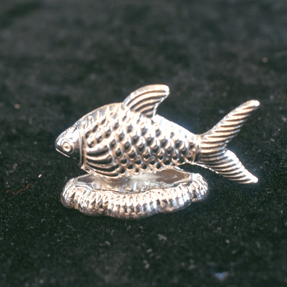 Pure Silver Fish/Chandi ki Machli for Astrological and Lal Kitab Remedy | Silver Fish for Vastu, Pooja and Gifting (Small)