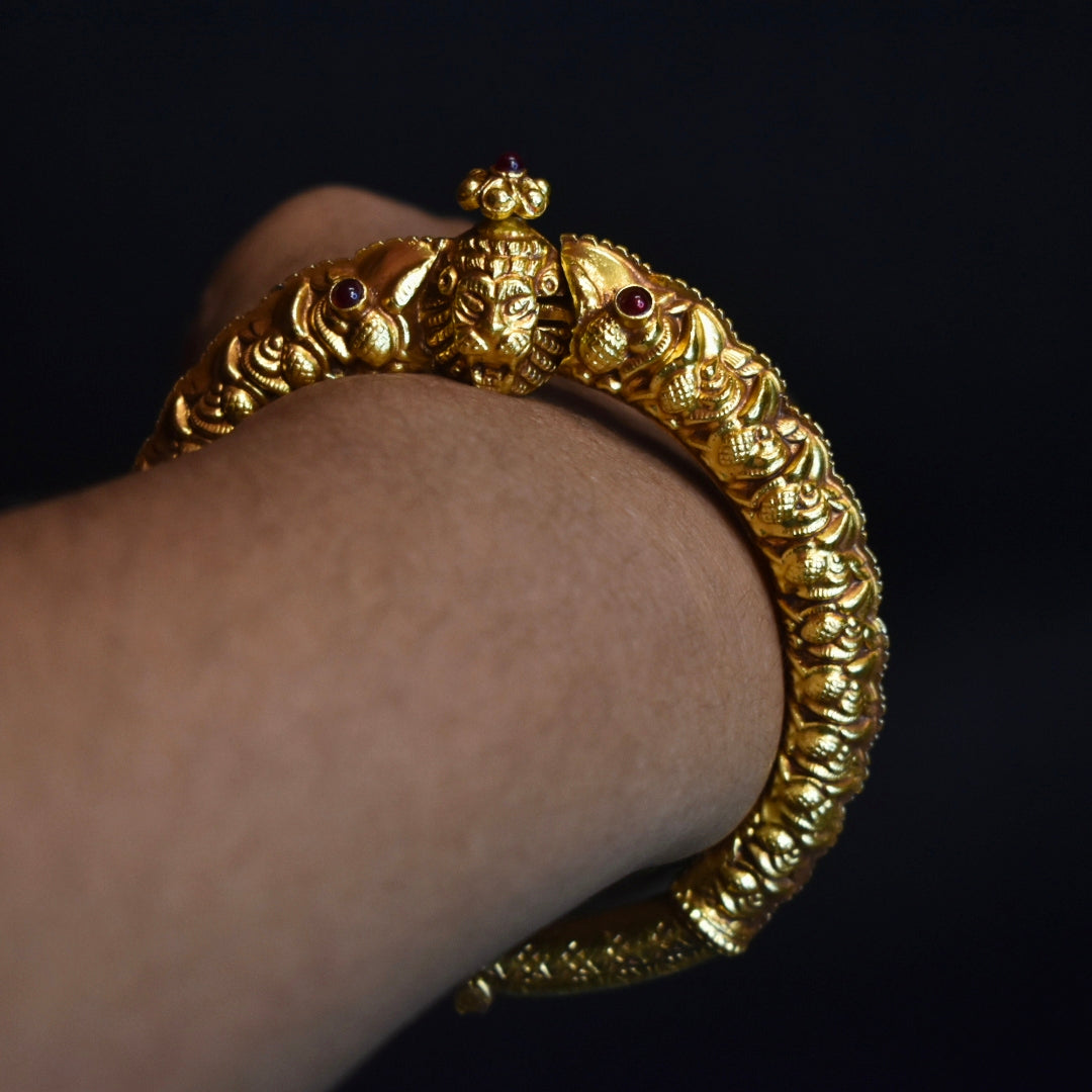 Asp Silver Nagas Simha Kada for Men