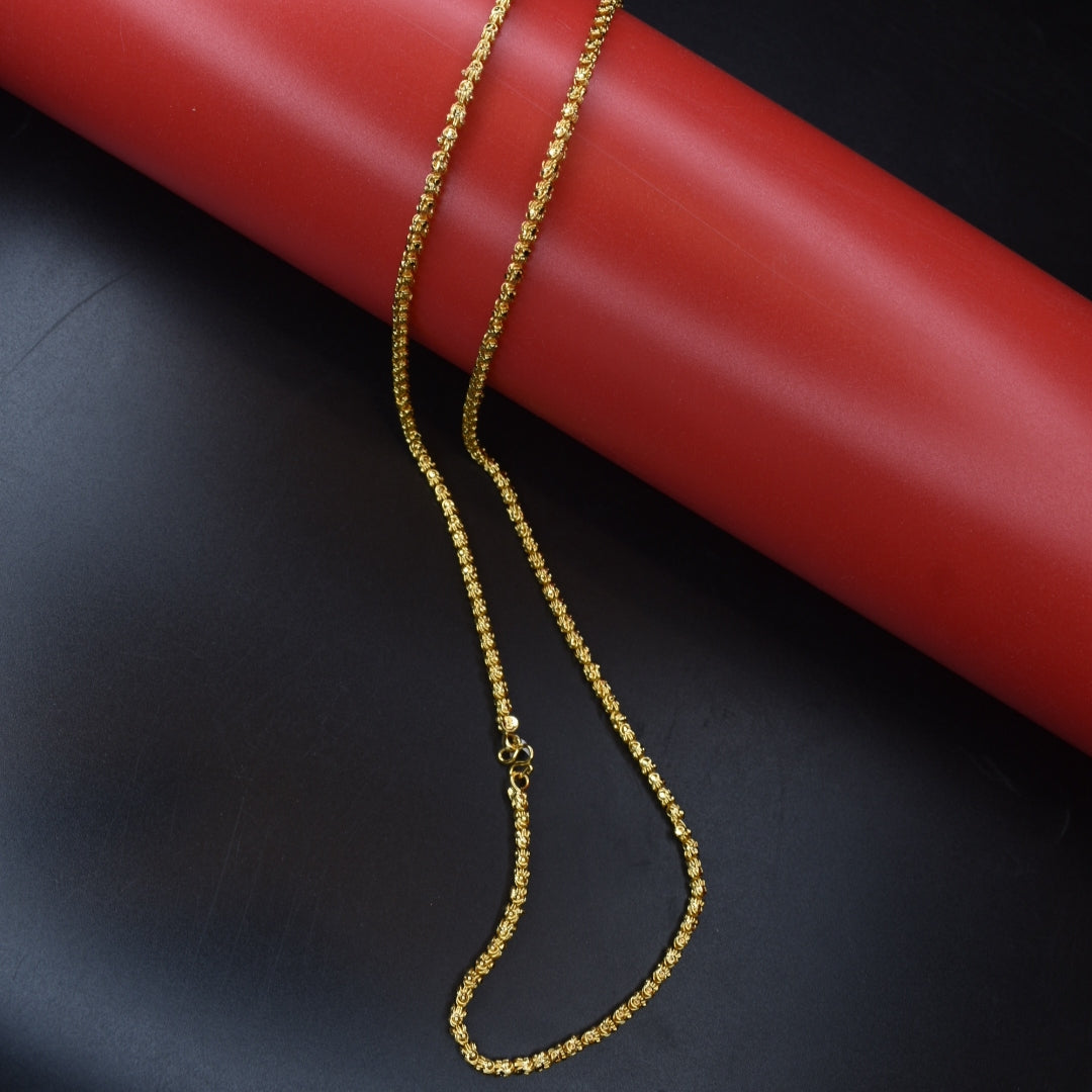 "Shine Bright with Asp Fashion Jewellery's 24K Gold-Plated Daily Wear Chandramukhi Chain"