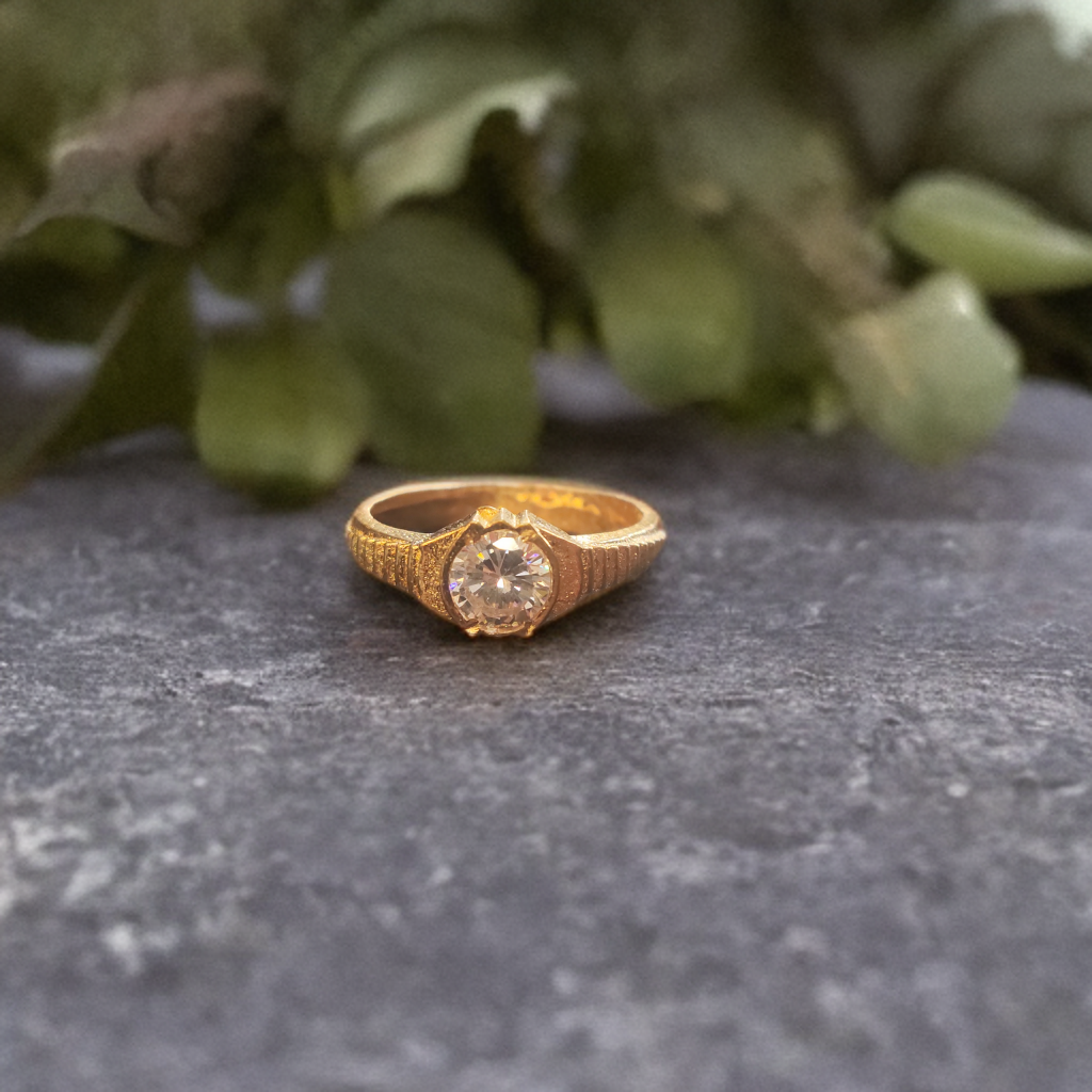 White Zircon Panchloha Ring - Unisex Anti-Tarnish