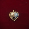 Gold Heart Temple Thali Locket