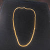 Gold Multi-Strand Chain Necklace with Bead Stations