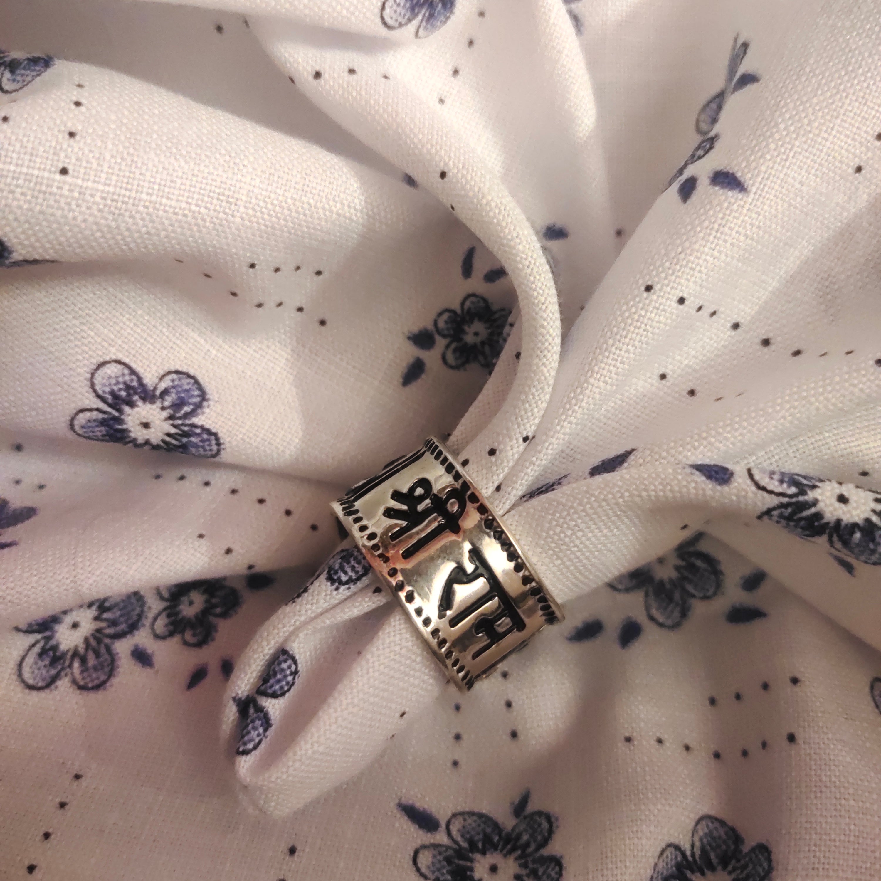 Oxidized Sterling Silver Lord Hanuman Ji Ring - Divine Protection Jewelry