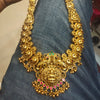 Exquisite Antique Nakshi Goddess Laxmi Long Necklace Set