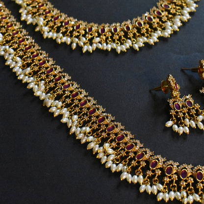 Asp Antique Pearls Guttapusalu Necklace set