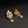 24K Gold Plated Zircon Stud Earrings - Premium Sparkle Design