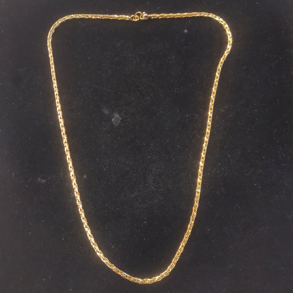 24 Inch Panchloha Wheat Chain - Anti-Tarnish Five Metal Foxtail Necklace