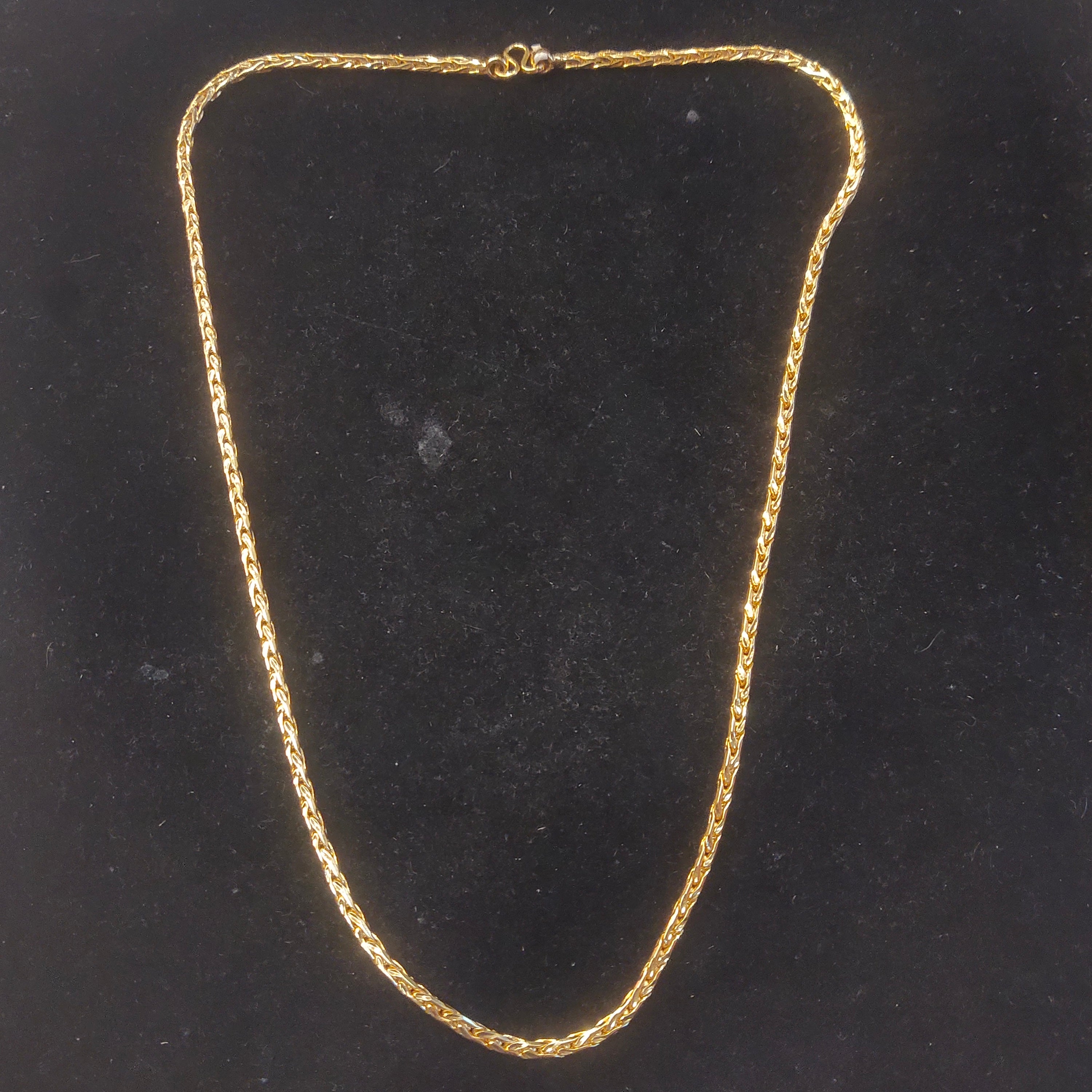24 Inch Panchloha Wheat Chain - Anti-Tarnish Five Metal Foxtail Necklace