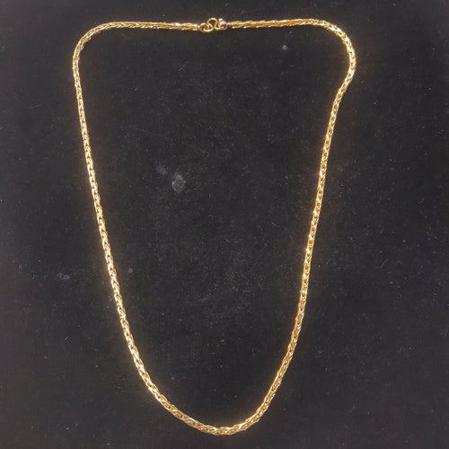 24 Inch Panchloha Wheat Chain - Anti-Tarnish Five Metal Foxtail Necklace