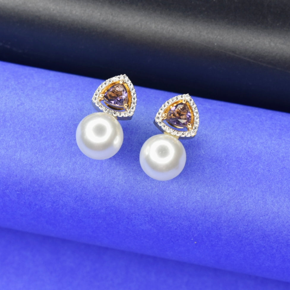 Pearls Stud Earrings By Asp Fashion Jewellery