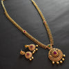 Asp Cz Gold Plated Long Necklace Set