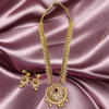 Asp Cz Gold Plated Long Necklace Set