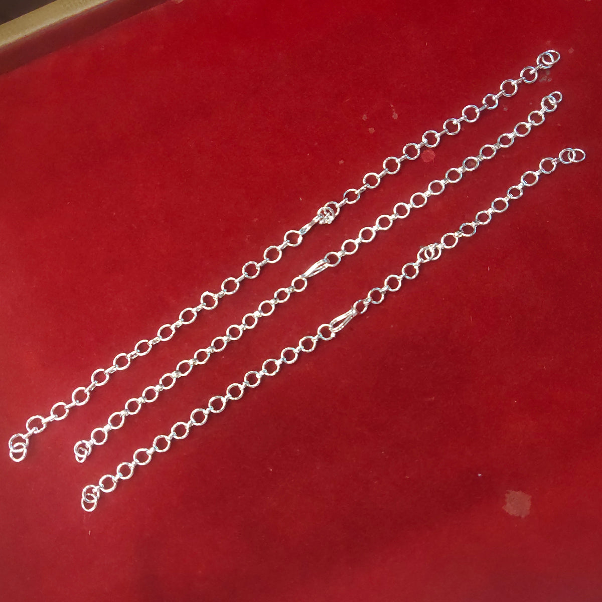 Gold Plated Back Chain Extender Set of 3 - 6 Inch