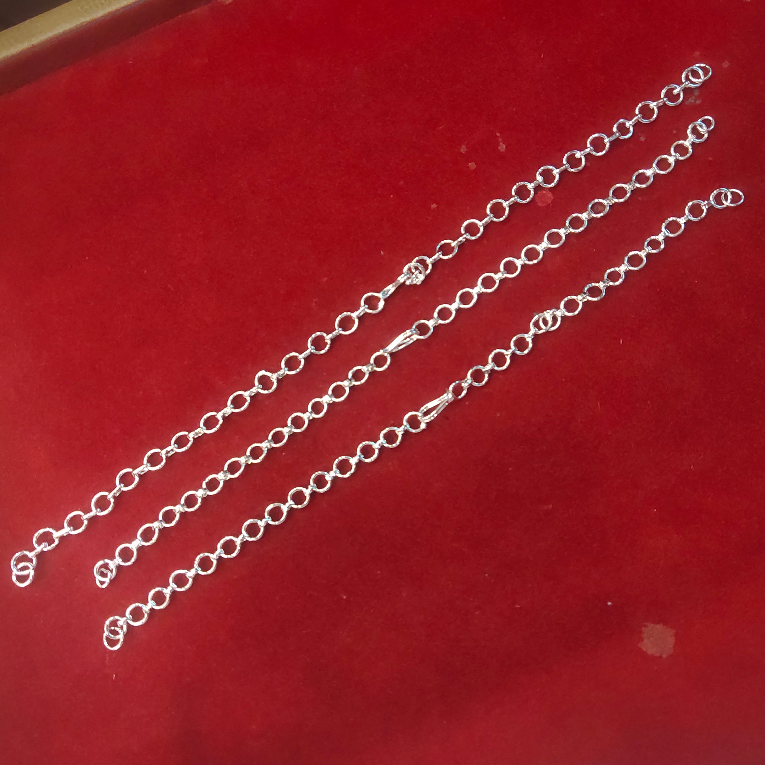 Gold Plated Back Chain Extender Set of 3 - 6 Inch