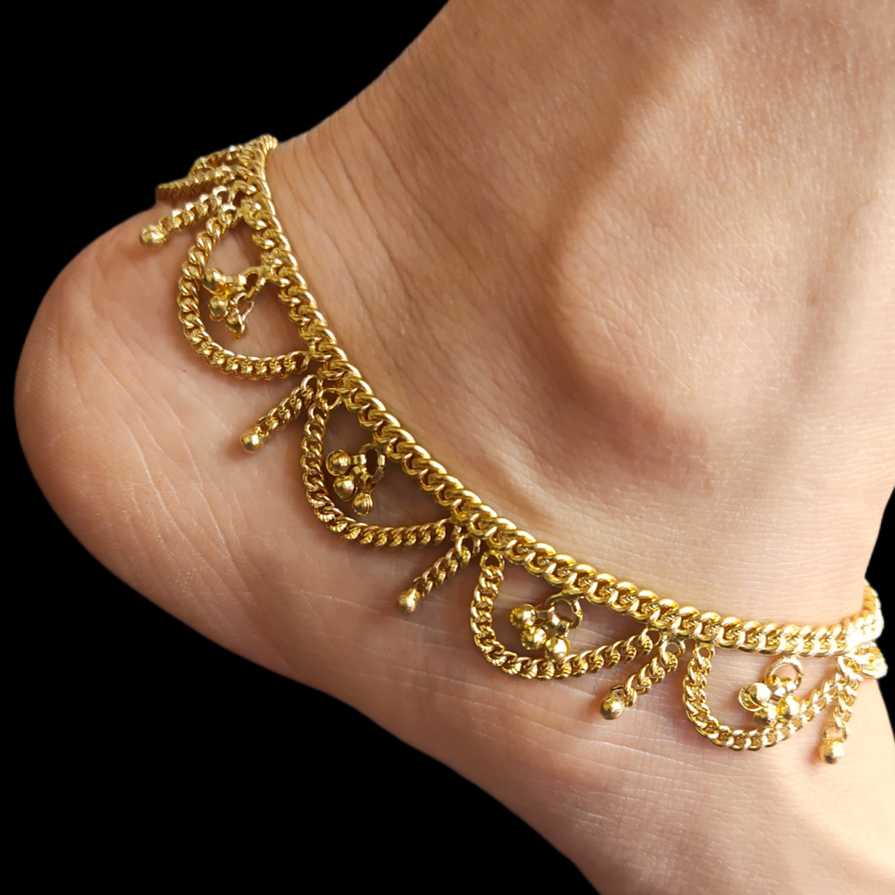 Step into Style Panchloha Pattilu - Traditional Five Metal Wedding Anklets