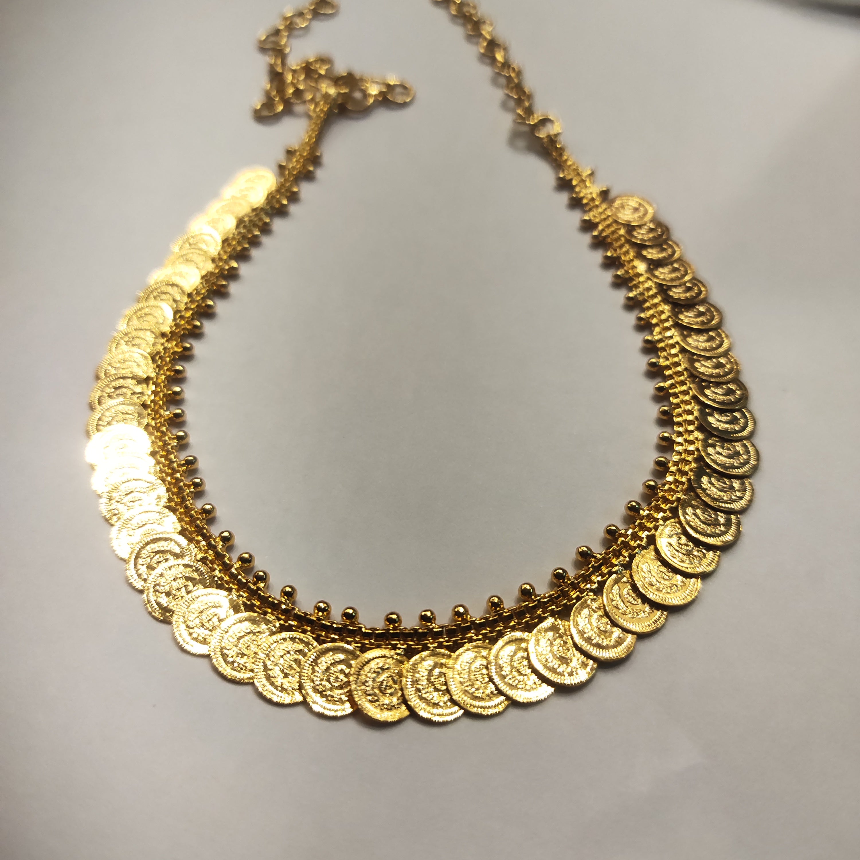 Asp 24 K Gold Plated Simple Kasu Mala