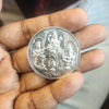 999 Pure Silver Coin - Laxmi Ganesh Saraswati Om Shree (20 Grams, 3.5cm)