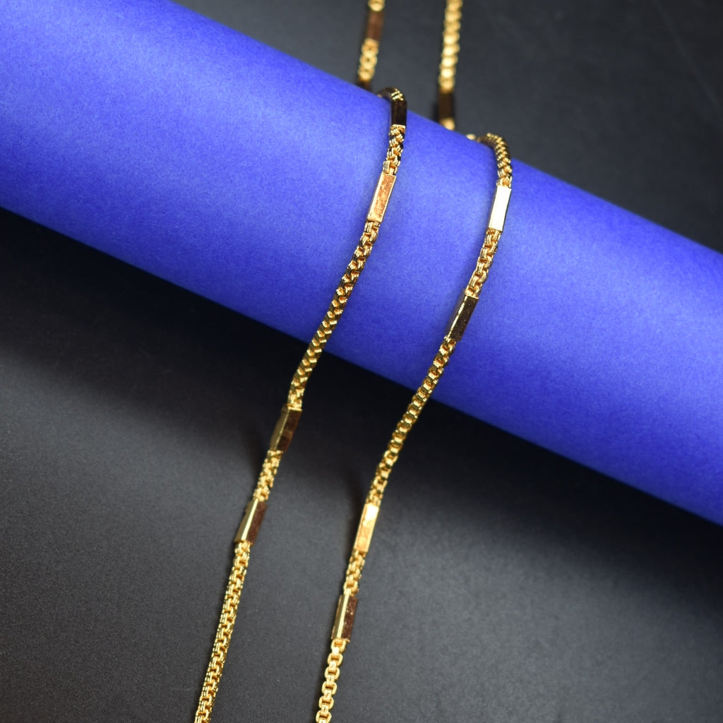 Gilded Glamour 24K Gold-Plated Chain - 30 Inch Elegant Design