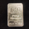 Silver Bar 50g | 999 Fine Silver | Diamond Pattern
