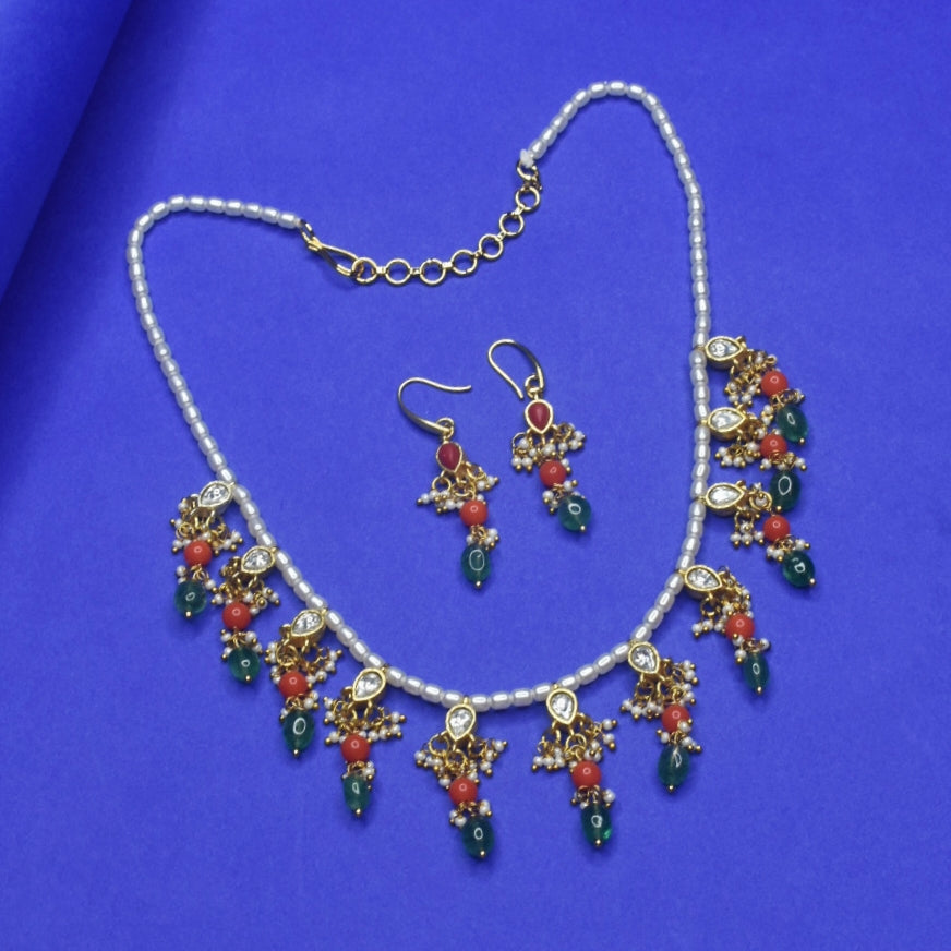 Kundan & Pearl Necklace | Elegant Traditional Indian Jewelry by Asp Fashion