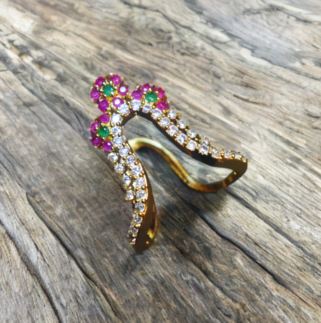 Asp One Gram Gold Vanki Finger Ring