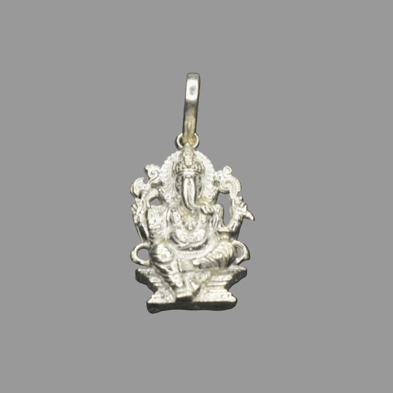 Silver Ganesh locket 