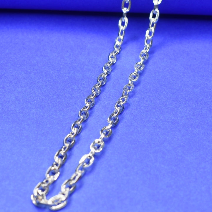 92.5 Sterling Silver Chain for Men & Boys - 20 Inch Lightweight (12g)