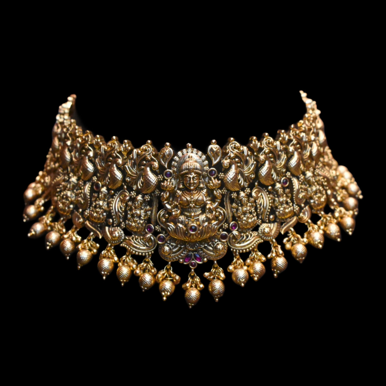 Asp Antique Lakshmi Choker Necklace Set