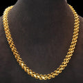 24 Inch 24K Gold Plated Chain for Men - 86g Premium Brass Silver Necklace