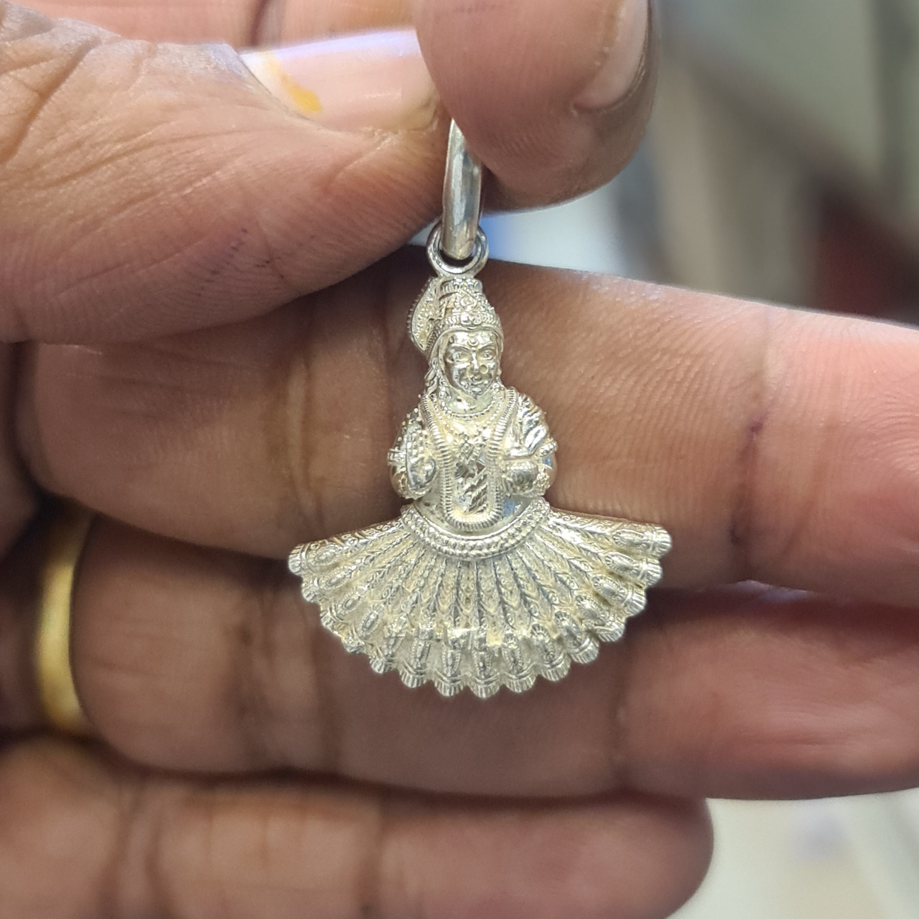 Pure Silver Balkampet Yellamma Locket