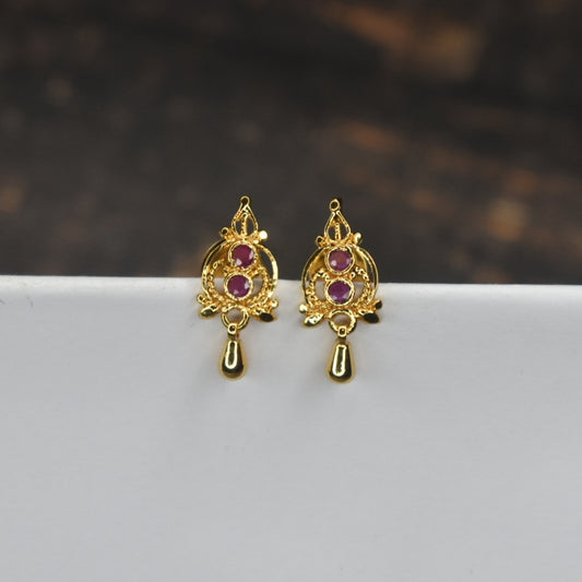 "Gleaming Elegance: 24K Gold-Plated Everyday Earrings by Asp Fashion Jewellery"