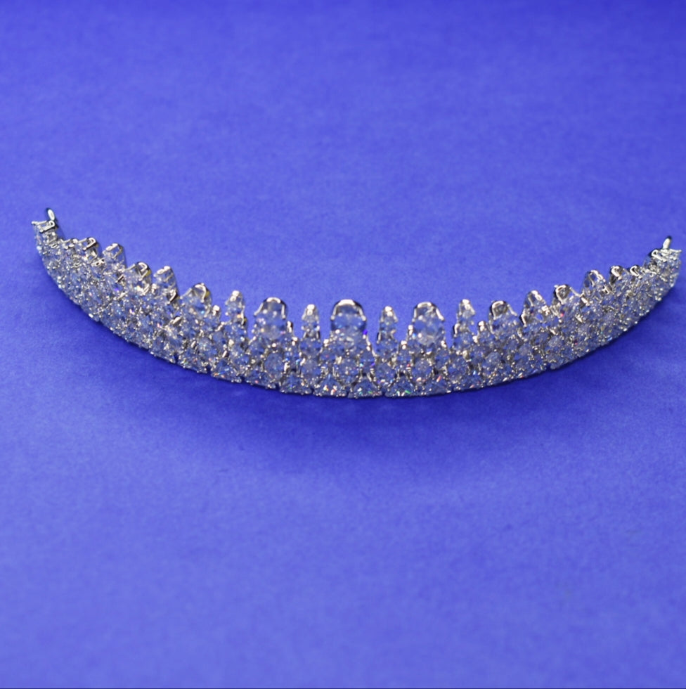 American Diamond Birthday Tiara - Elegant Crown for Special Celebrations